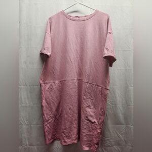 Eileen Fisher Dress, Cotton, Size Large, Short Sleeve